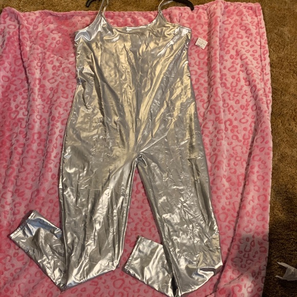 Silver Women's Jumpsuit - Picture 1 of 7